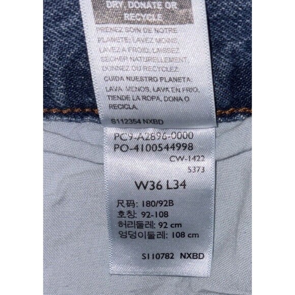 Levi Strauss Signature Gold Western Fit Jeans Men’s SZ Label 36X34 Meas 35x32.5 - Picture 8 of 9